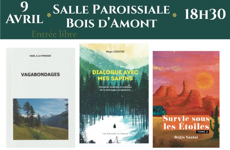 RENCONTRE LITTÉRAIRE – 9 AVRIL -18H30 – SALLE PAROISSIALE
