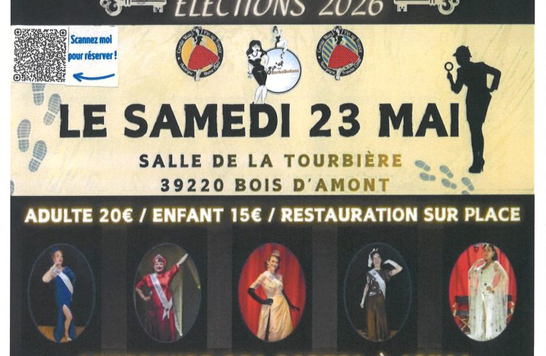 Élections MISS PIN UP 2026 -Samedi 23 mai- salle de la Tourbière